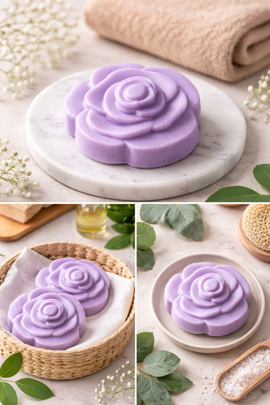 Calming Lavender Hand Poured Goat Milk Handmade Soap